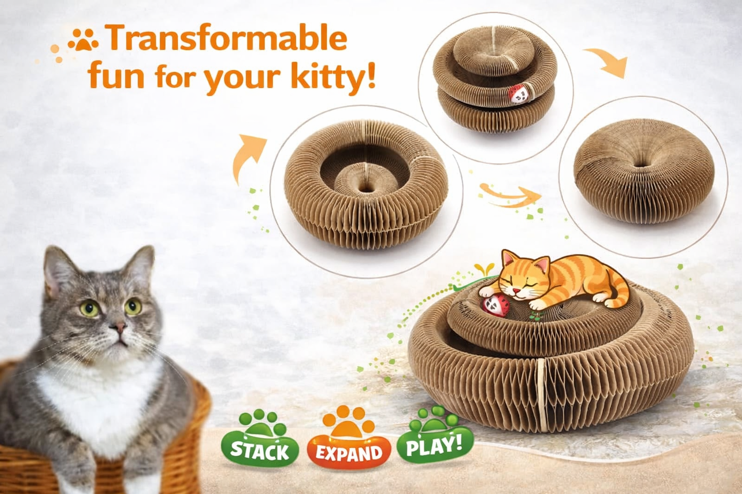 MeowSpin Interactive Cat Toy
